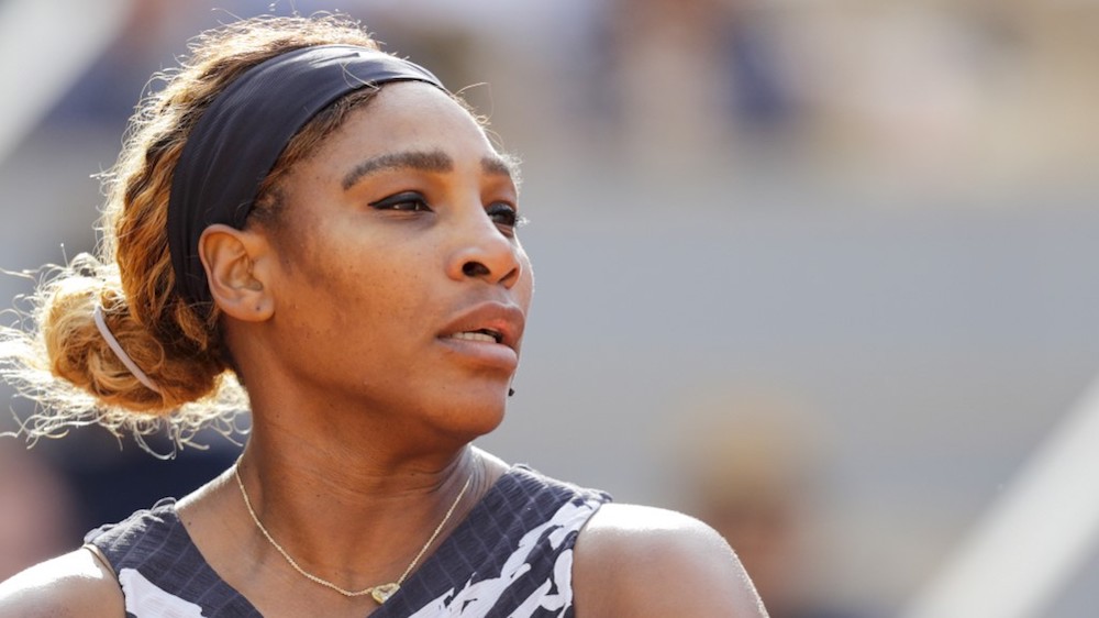 Serena Williams of the US reacts as she plays against Russiau00e2u20acu2122s Vitalia Diatchenko during their womenu00e2u20acu2122s singles first-round match at the 2019 French Open in Paris May 27, 2019. u00e2u20acu201d AFP pic