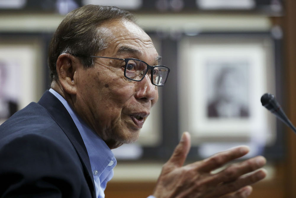 Electoral Reform Committee chairman Tan Sri Abdul Rashid Abdul Rahman speaks at a press conference in Kuala Lumpur May 4, 2019. u00e2u20acu201d Picture by Yusof Mat Isa