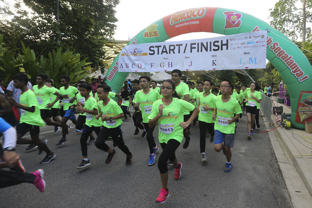 Runners taking part in the Run for National Unity event in 2018 at Taman Botani Perdana (Lake Gardens) in Kuala Lumpur. u00e2u20acu201d Picture by Yusof Mat Isa