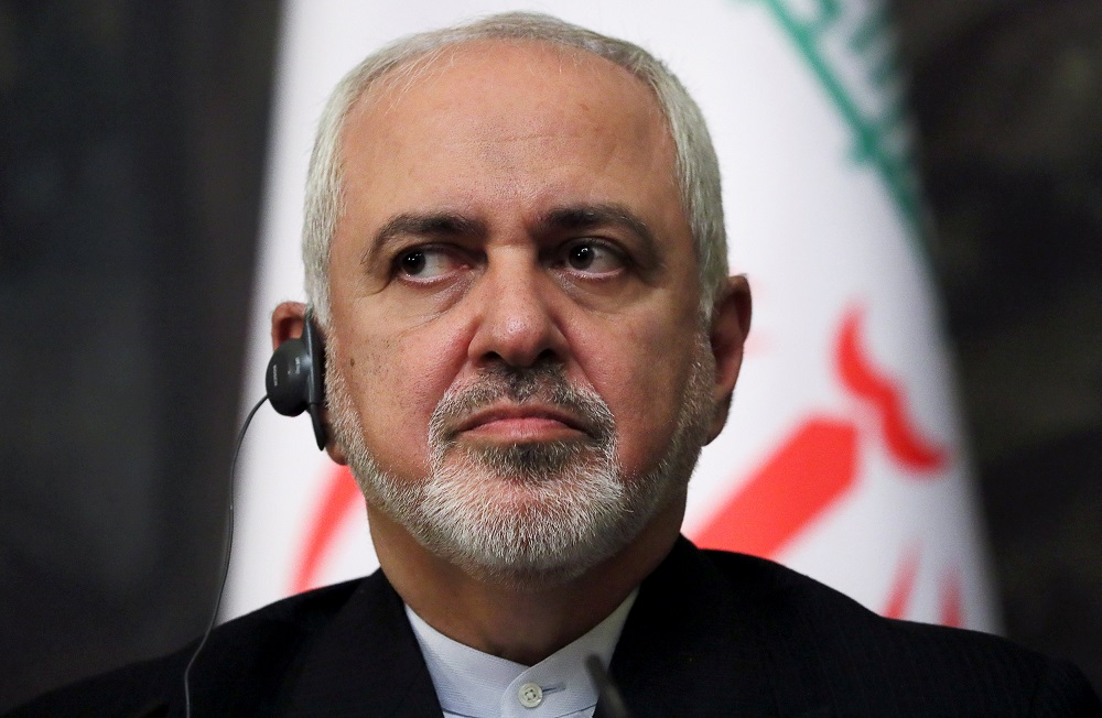 Russian Foreign Minister Sergei Lavrov (not pictured) and his Iranian counterpart Mohammad Javad Zarif attend a news conference in Moscow May 8, 2019.u00e2u20acu201d Reuters pic