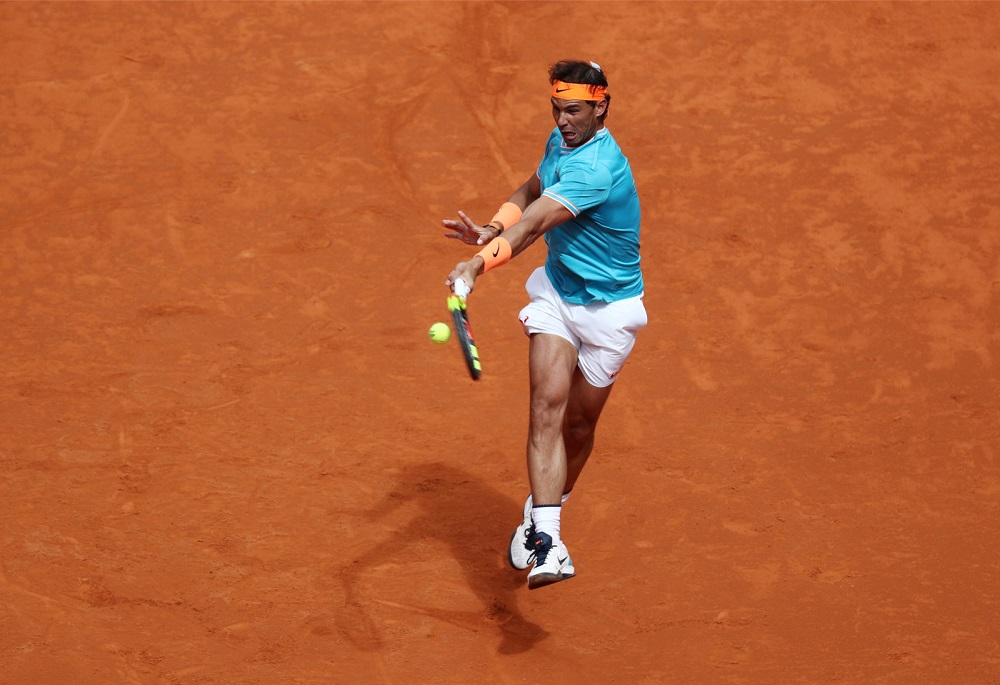 Rafael Nadal in action during his second round match against Felix Auger Aliassime  at the Madrid Open May 8, 2019. u00e2u20acu201d Reuters pic