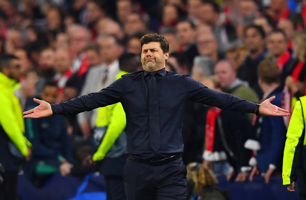 Tottenham manager Mauricio Pochettino reacts during the match against Ajax Amsterdam at the Johan Cruijff Arena in Amsterdam May 8, 2019. u00e2u20acu201d Reuters pic