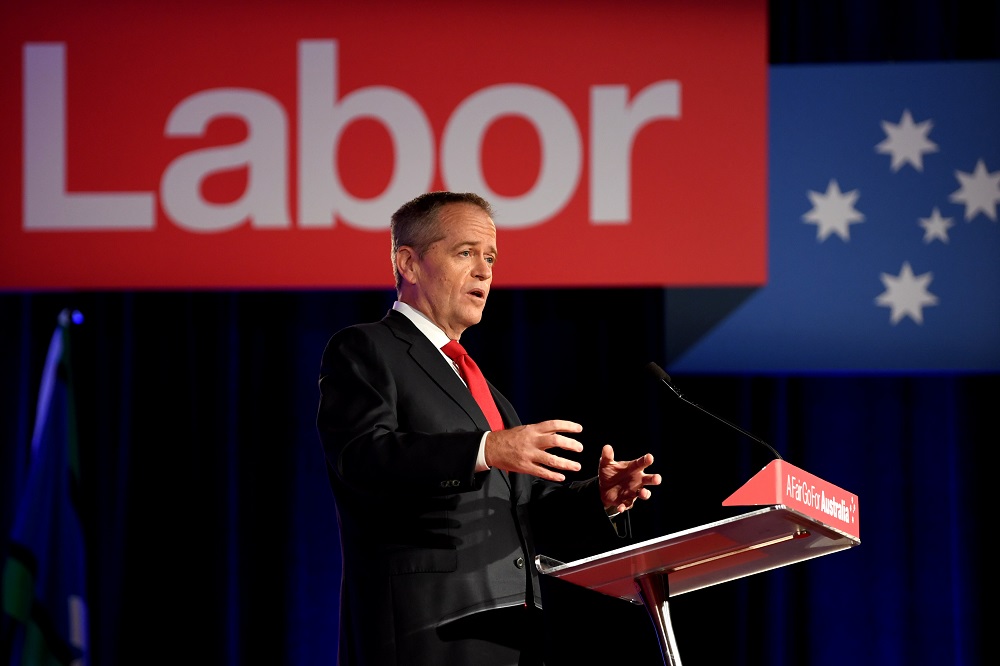 Australian Opposition Leader Bill Shorten delivers a speech at the Labor Party campaign launch for the 2019 Federal election at the Brisbane Convention Centre in Brisbane May 5, 2019. u00e2u20acu201d Reuters pic
