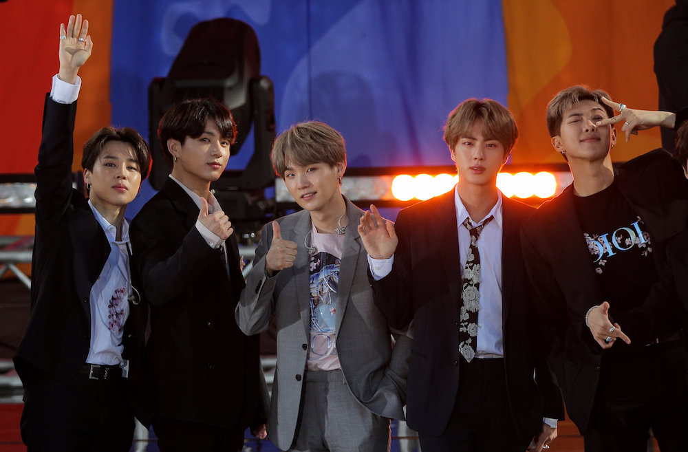 Members of K-pop band BTS perform on ABCu00e2u20acu2122s u00e2u20acu02dcGood Morning Americau00e2u20acu2122 in Central Park in New York May 15, 2019. u00e2u20acu201d Reuters pic