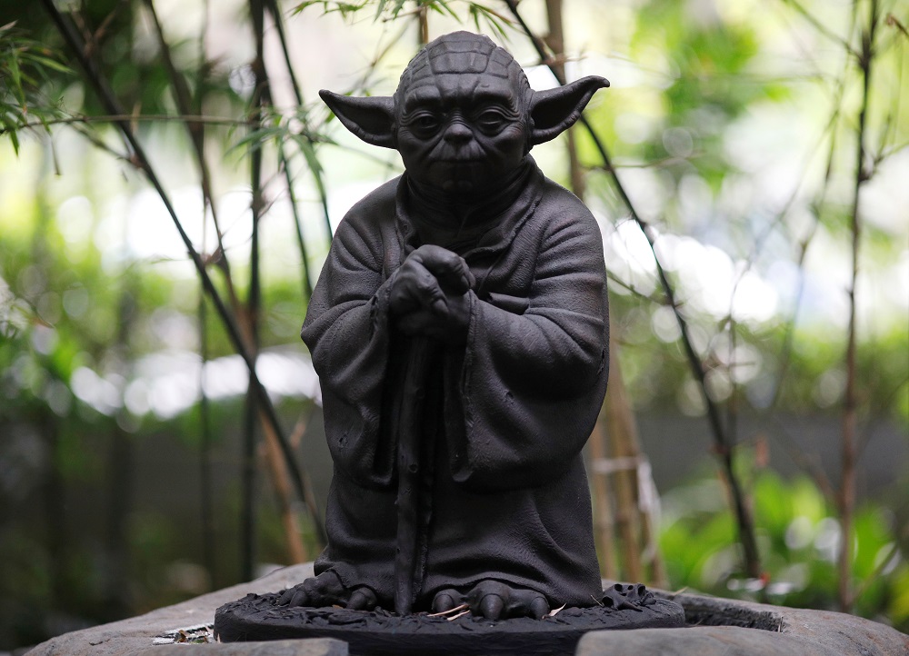 A statue of Yoda is pictured in Lucasfilmu00e2u20acu2122s Sandcrawler Building offices in Singapore May 22, 2019. u00e2u20acu201d Reuters pic