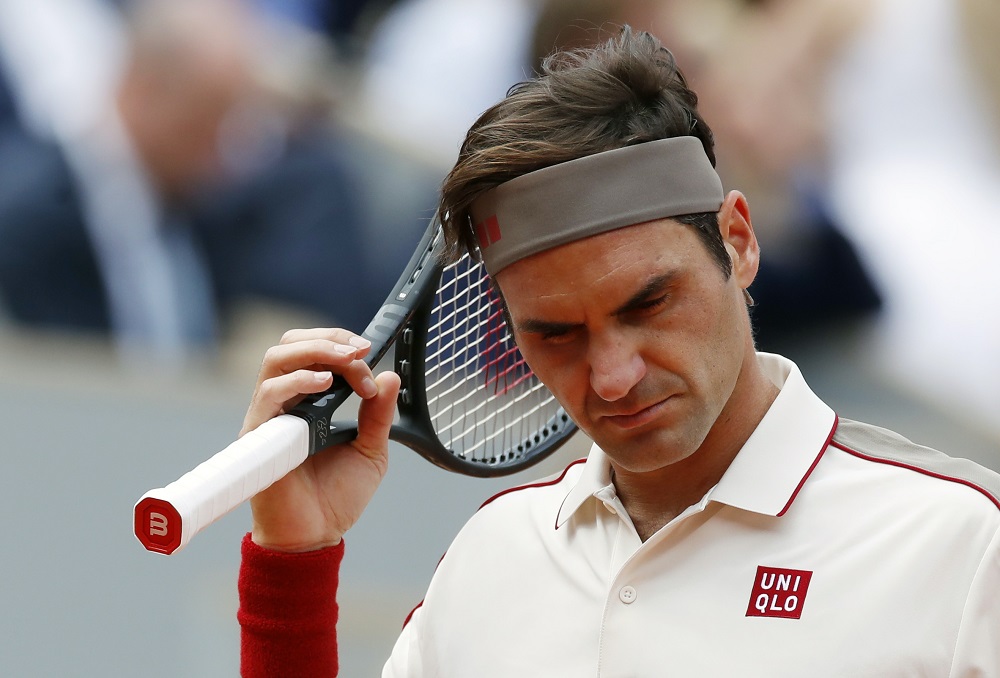 Roger Federer reacts during his second round match against Oscar Otte. REUTERS/Christian Hartmann in Paris May 29, 2019. u00e2u20acu201d Reuters pic