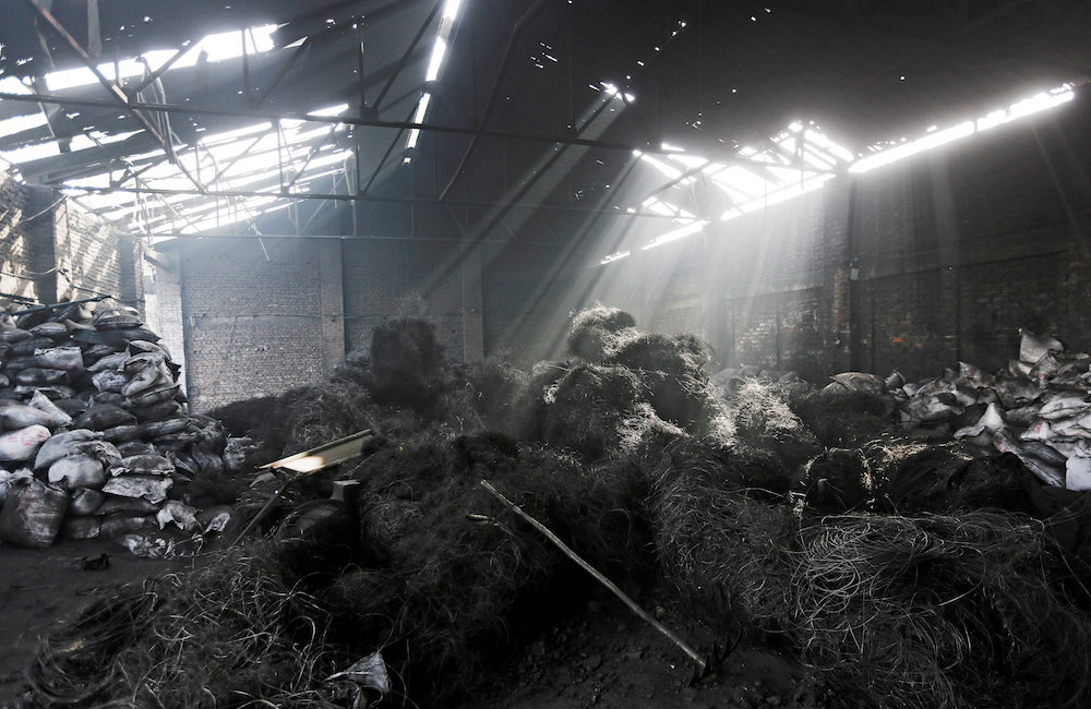 Steel wire recovered after the pyrolysis process of used tyres is seen at a unit in Jokhabad industrial area in the northern state of Uttar Pradesh, India May 9, 2019. u00e2u20acu201d Reuters pic