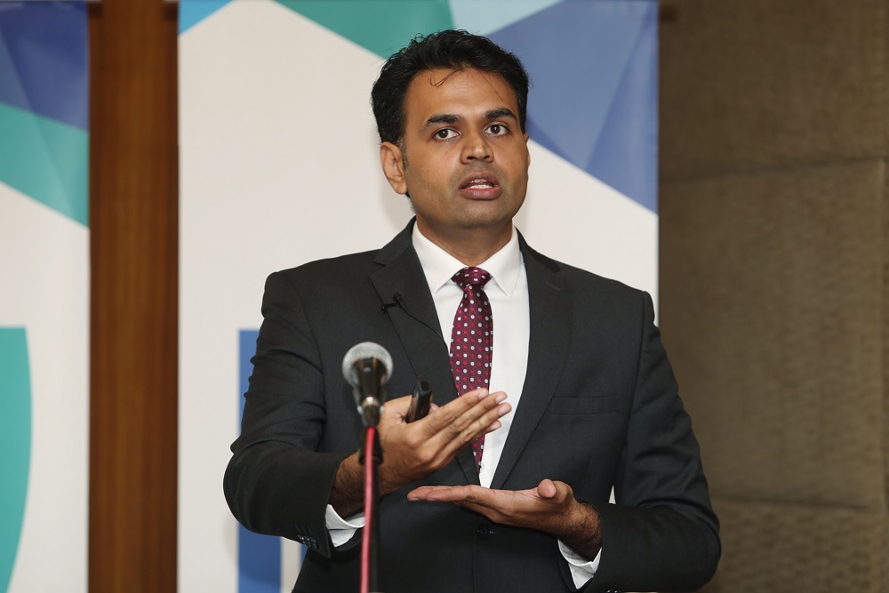 Ipsos Malaysia managing director Arun Menon at a press conference in Kuala Lumpur May 2, 2019. u00e2u20acu201d Picture by Choo Choy May