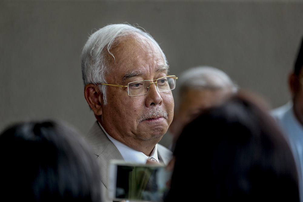 Datuk Seri Najib Razak leaves the Kuala Lumpur Court Complex May 7, 2019. u00e2u20acu201d Picture by Firdaus Latif