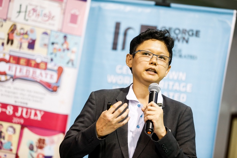 George Town World Heritage Incorporated general manager Aang Ming Chee speaks during a press conference to announce the event lineup for the George Town Heritage Celebrations in George Town May 7, 2019. u00e2u20acu201d Picture by Sayuti Zainudin 