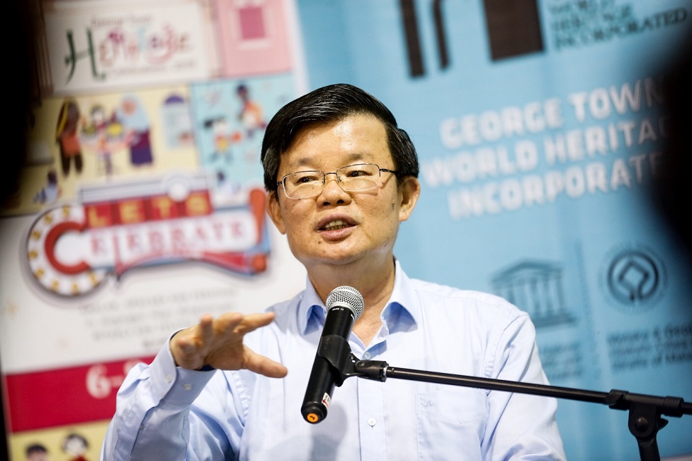 Penang Chief Minister Chow Kon Yeow speaks during a press conference to announce the event lineup for the George Town Heritage Celebrations in George Town May 7, 2019. u00e2u20acu201d Picture by Sayuti Zainudin 
