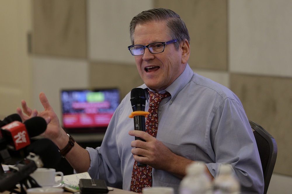 Human Rights Watchu00e2u20acu2122s deputy director for Asia, Phil Robertson, speaks during a press conference in Petaling Jaya May 8, 2019. u00e2u20acu201d Picture by Ahmad Zamzahuri