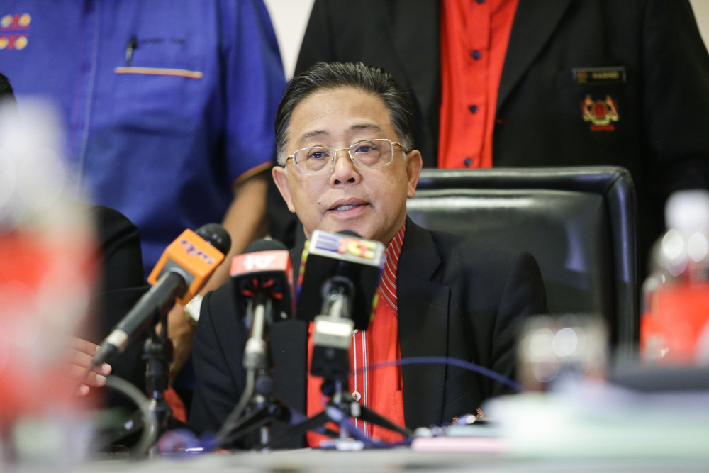 Cuepacs president Datuk Azih Muda speaks during press conference in Kuala Lumpur May 13, 2019. u00e2u20acu201d Picture by Ahmad Zamzahuri  