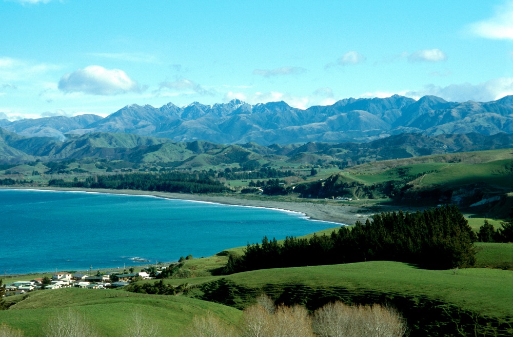 The town of Kaikoura on South Island, New Zealand. Pacific island countries face an especially dire risk from climate change because of sea level rise. u00e2u20acu201d AFP pic