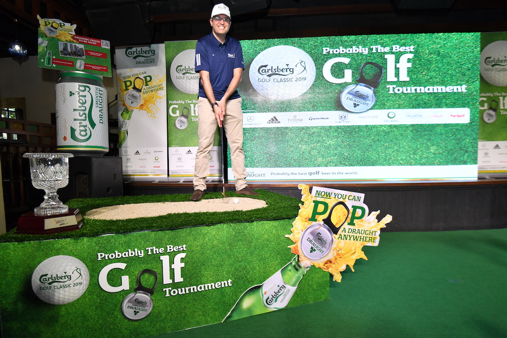 Incoming managing director Ted Akiskalos officiated the launch of Carlsberg Golf Classic 2019.u00e2u20acu201d Picture courtesy of Carlsberg 