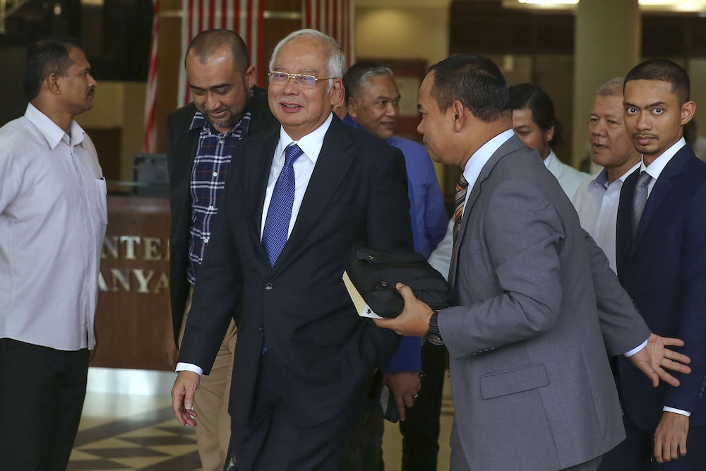Datuk Seri Najib Razak leaves the Kuala Lumpur Court Complex May 14, 2019. u00e2u20acu201d Picture by Yusof Mat Isa