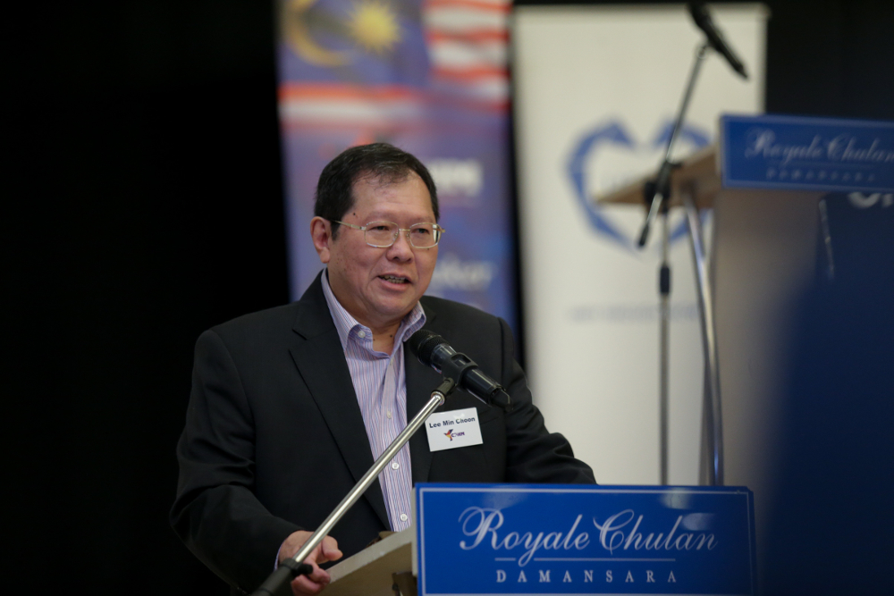 Christians for Peace and Harmony in Malaysia (CPHM) chairman Lee Min Choon speaks before a breaking fast between imams and pastors event in Petaling Jaya May 16, 2019.