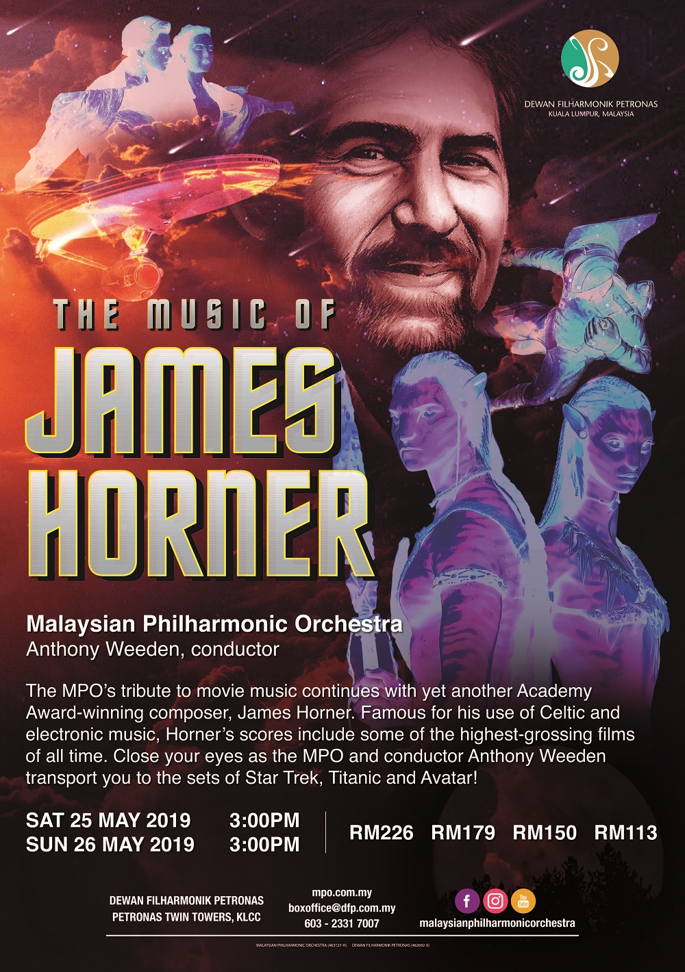 The Malaysian Philharmonic Orchestra is set to pay tribute to Hollywood iconic composer James Horner next weekend. u00e2u20acu201d Picture courtesy of Malaysian Philharmonic Orchestra