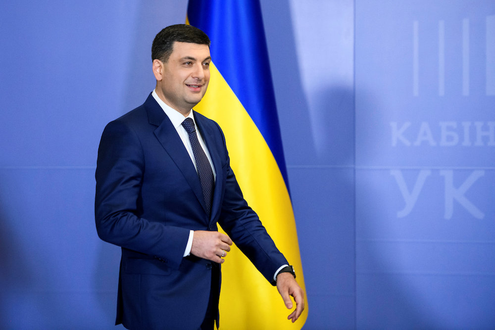 Ukrainian Prime Minister Volodymyr Groysman walks before a news conference in Kiev May 20, 2019. u00e2u20acu201d Reuters pic