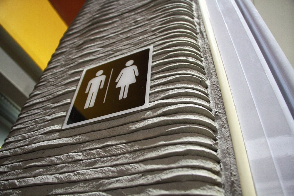 A closer look at the prefabricated bathroom unit’s texture, which was formed by repeated layers of the W-lattice shape. — TODAY pic