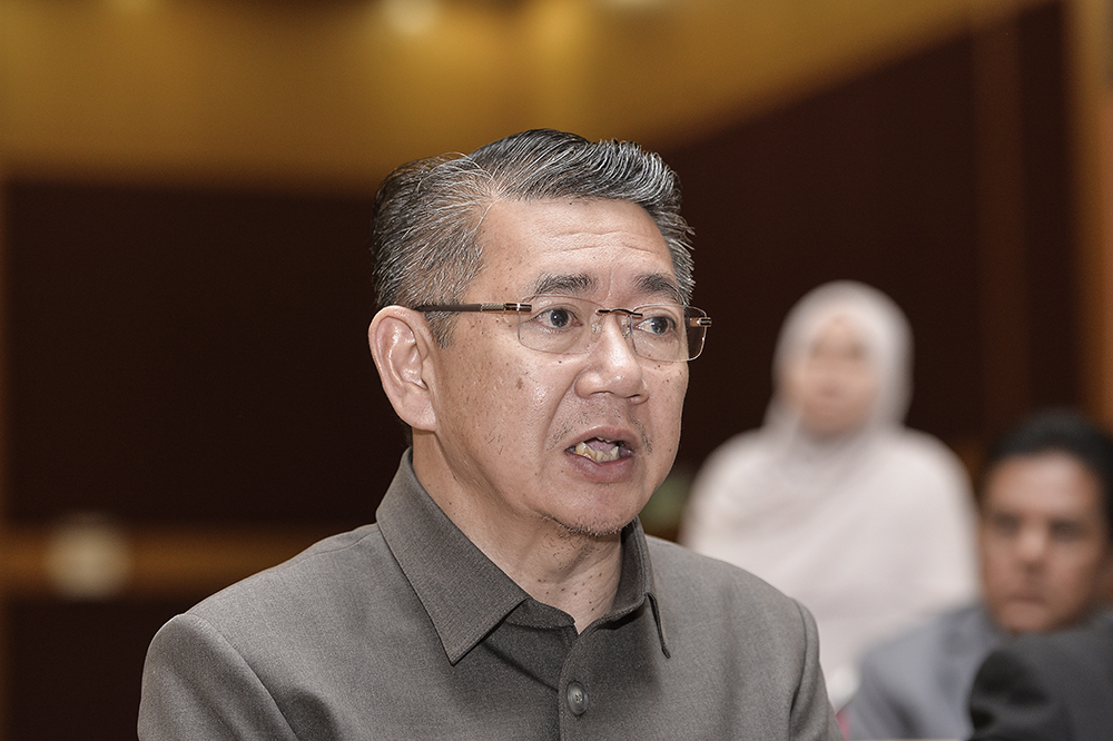 Agriculture and Agro-based Industry Minister Datuk Salahuddin Ayub attends the ministryu00e2u20acu2122s monthly assembly in Putrajaya May 23, 2019. u00e2u20acu201d Picture by Miera Zulyana