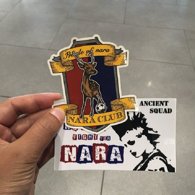 A memento from the couple in Nara Club's Ancient Squad sticker. — Picture via Twitter/juanbudiman