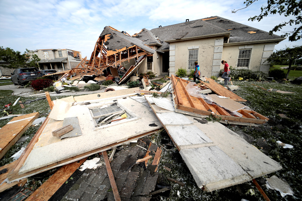 Neighbors in Clayton, Ohio gather belongings after houses were damaged after a tornado touched down overnight near Dayton May 28, 2019. u00e2u20acu201d Reuters pic