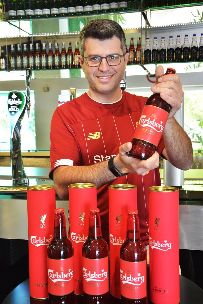 Carlsberg Red Barley is a visually stunning beer created as a homage to Liverpool FC’s legendary manager Bill Shankly’s winning inspiration to have his team play, dressed in all red. — Picture courtesy of Carlsberg Malaysia