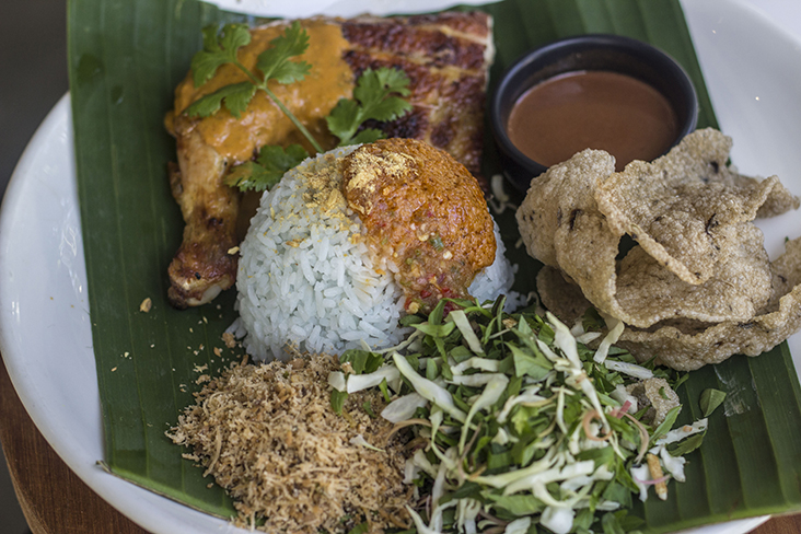 The 'ayam percik' set for RM18 is a complete meal for a solo eater
