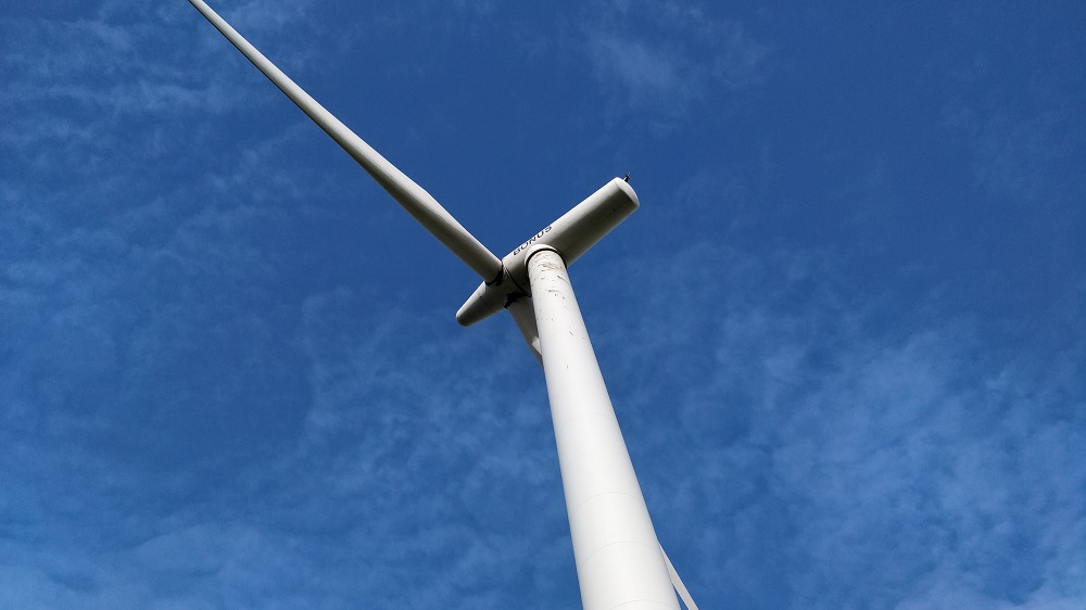 A wind turbine is seen on the carbon-negative island of Samso in Denmark March 18, 2019. u00e2u20acu2022 Thomson Reuters Foundation pic