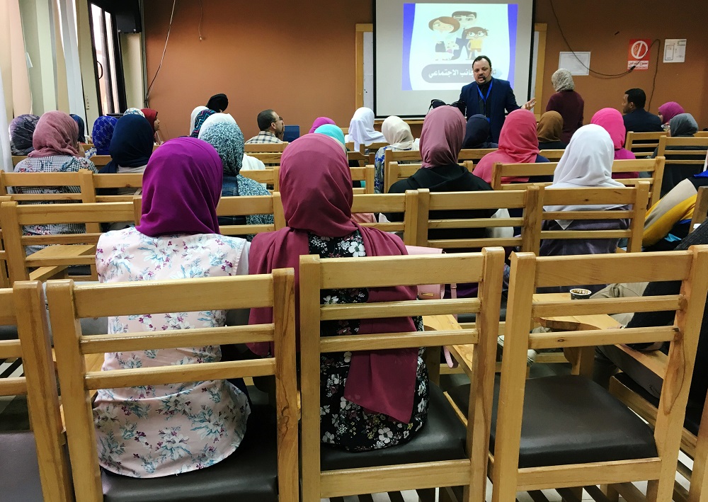 Teacher Salah Ahmed talks to students about how to handle conflicts in marriage during a recent lesson at Cairo University as part of a new government project, in Cairo, Egypt April 18, 2019. u00e2u20acu201d Reuters pic          