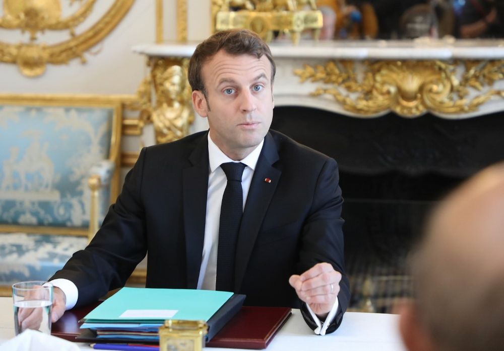 French president Emmanuel Macron speaks during the first Council for environmental protection (Conseil de Defense Ecologique) at the Elysee Palace in Paris on May 23, 2019. u00e2u20acu201d AFP pic