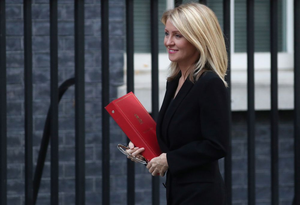 Britainu00e2u20acu2122s Secretary of State for Work and Pensions Esther McVey arrives in Downing Street, London,  October 9, 2018.u00e2u20acu201d Reuters pic