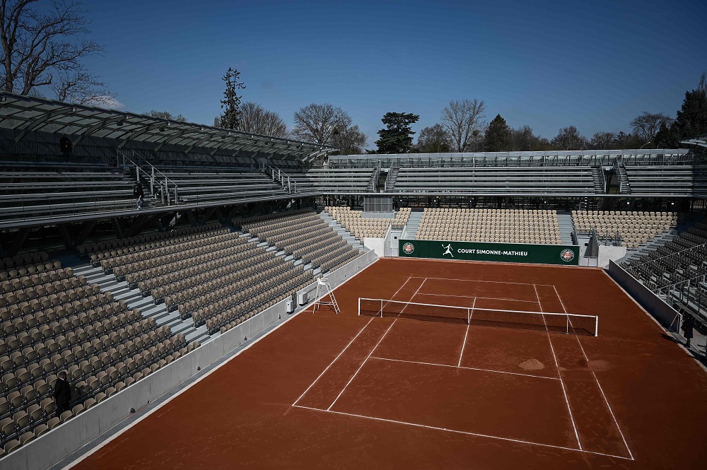 The new Simonne Mathieu tennis court after its inauguration ceremony at Roland-Garros in Paris March 21, 2019. u00e2u20acu201d AFP pic