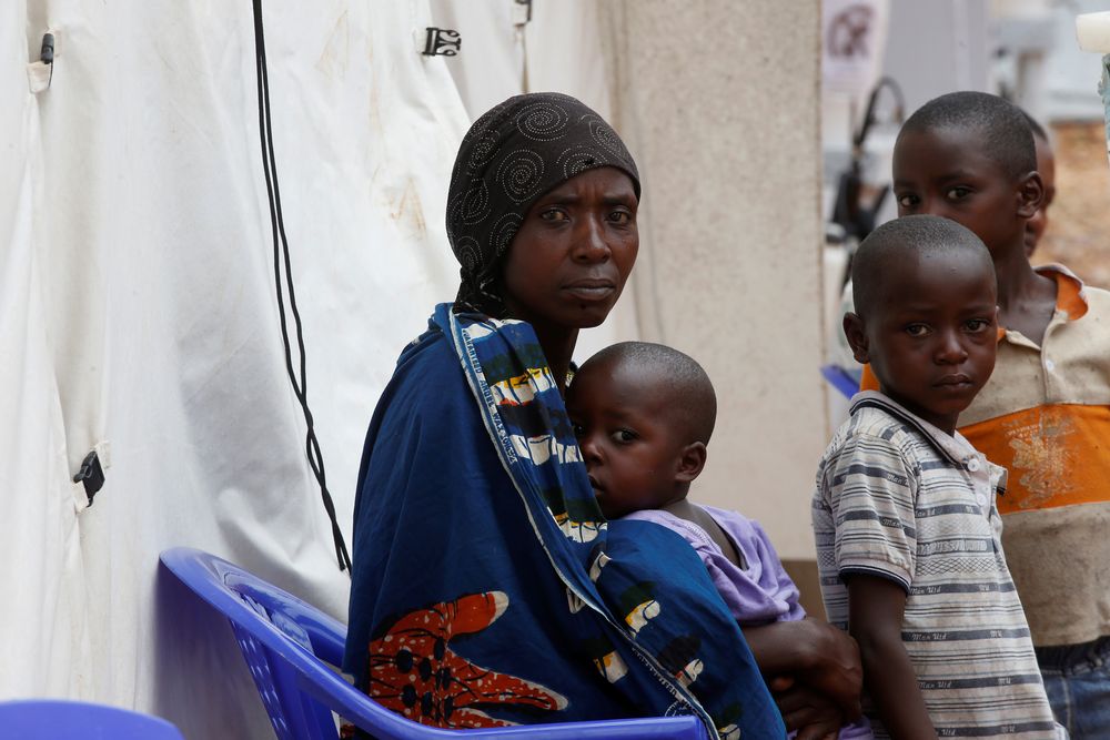A Congolese woman and her children who are suspected Ebola patients sit at the Ebola treatment centre in Butembo in the Democratic Republic of Congo, March 28, 2019. u00e2u20acu201d Reuters pic