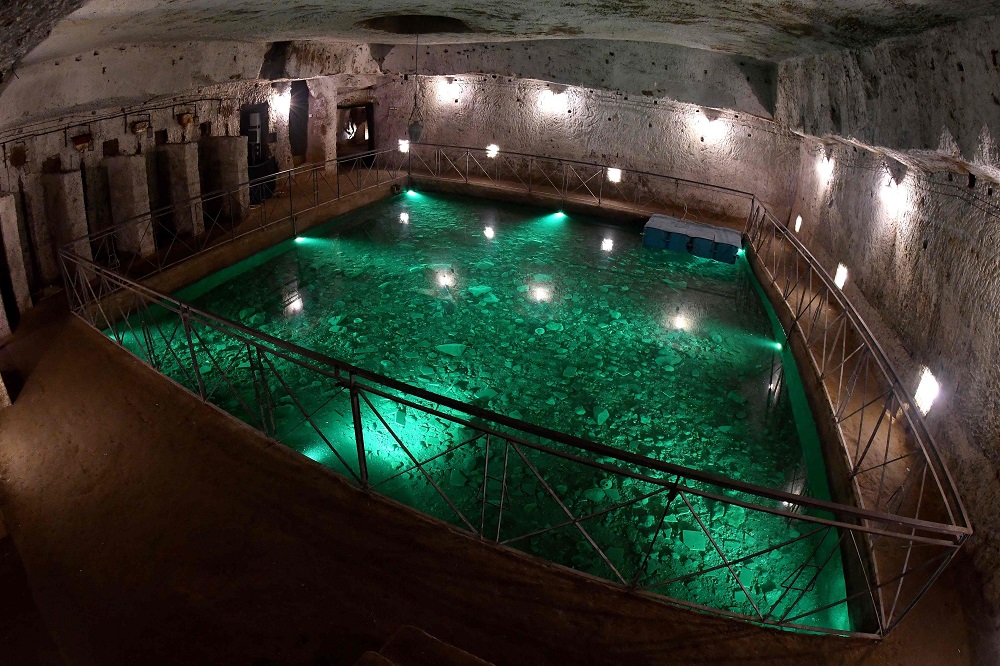 The cavernous Bourbon Tunnel, dug deep under the Italian city of Naples as an escape route for King Ferdinand II of Bourbon after the 1848 riots, is pictured in Naples May 7, 2019. u00e2u20acu2022 AFP pic       