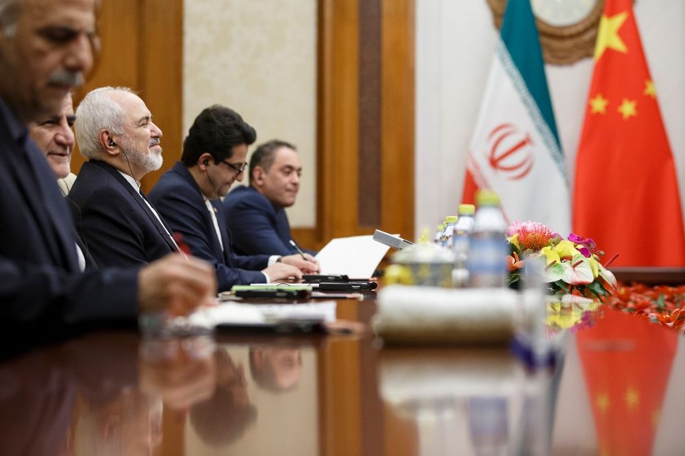 Iranu00e2u20acu2122s Foreign Minister Mohammad Javad Zarif (third left) meets Chinau00e2u20acu2122s Foreign Minister Wang Yi at the Diaoyutai State Guesthouse in Beijing on May 17, 2019. u00e2u20acu201d AFP pic