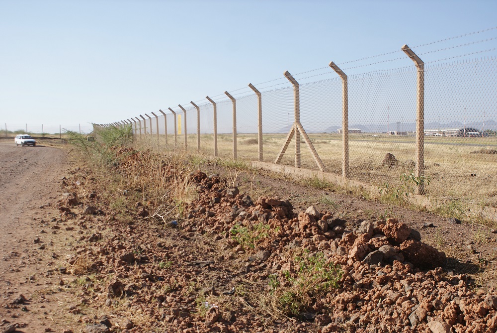 A motorist drives along the eastern flank of the Isiolo international airport in northern Kenya March 23, 2019. u00e2u20acu201d Thomson Reuters Foundation pic