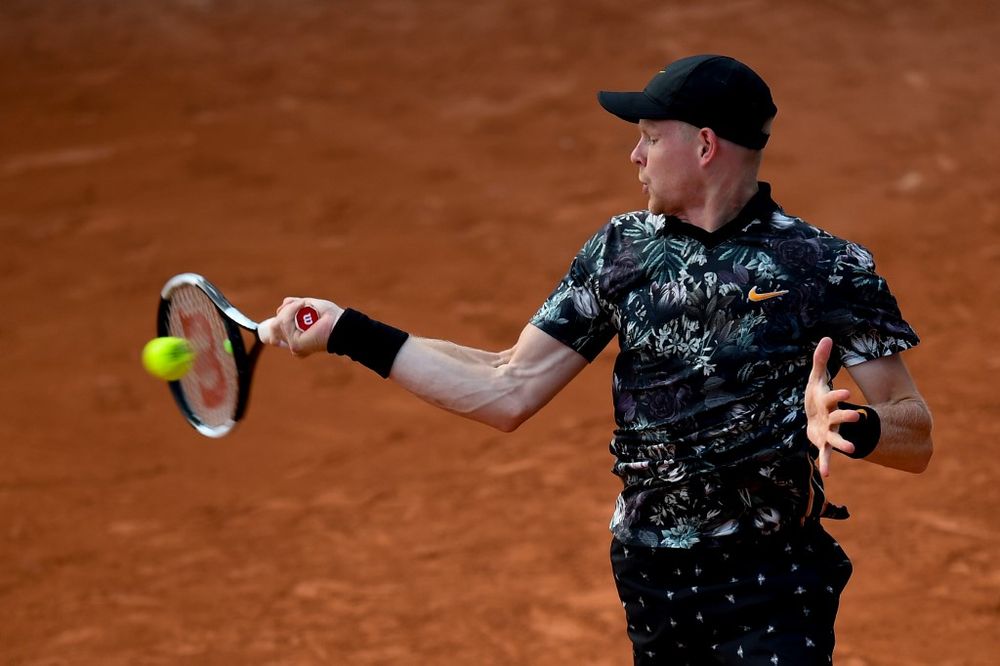 Britainu00e2u20acu2122s Kyle Edmund returns the ball to France's Jeremy Chardy during their menu00e2u20acu2122s singles first round match on day two of The Roland Garros 2019 French Open tournament in Paris, May 27, 2019. u00e2u20acu201d AFP pic