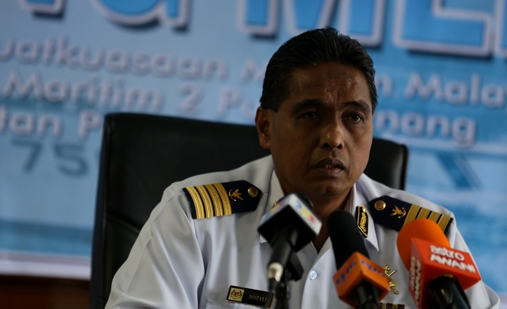 Penang Maritime Director Captain Rozali Mohd Said speaks to the press regarding the ill-fated yatch incident that happened at Mukahead at Malaysian Maritime Enforcement Agency in Penang September 22, 2016. u00e2u20acu201d Picture by Sayuti Zainudin