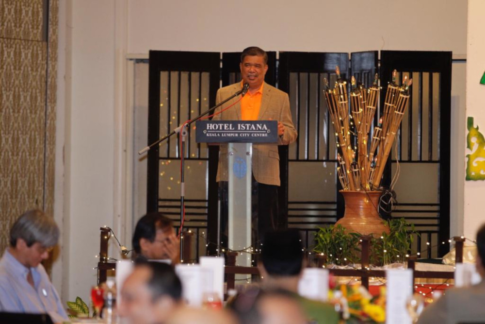 Defence Minister Mohamad Sabu speaks during a breaking of fast event at Hotel Istana, Kuala Lumpur May 28, 2019. u00e2u20acu201d Picture by Syed Jaymal Zahiid