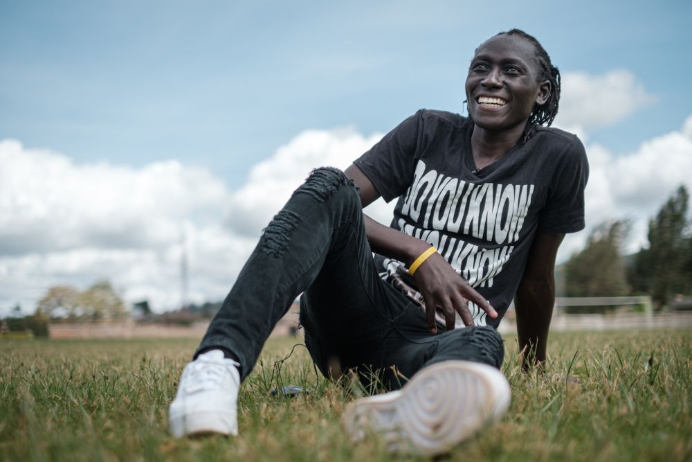 Kenya's Olympic 800m bronze medalist Margaret Nyairera Wambui, who has faced questions over her testosterone levels, speaks during interview with AFP in Ngong, a suburb of Nairobi, Kenya May 14, 2019. u00e2u20acu201d AFP pic