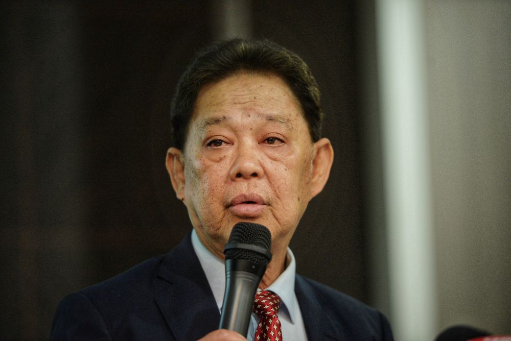 Tourism Minister Mohammaddin Ketapi speaks at a press conference on the performance of the countryu00e2u20acu2122s tourism industry in Putrajaya May 29, 2019. u00e2u20acu201d Picture by Shafwan Zaidon