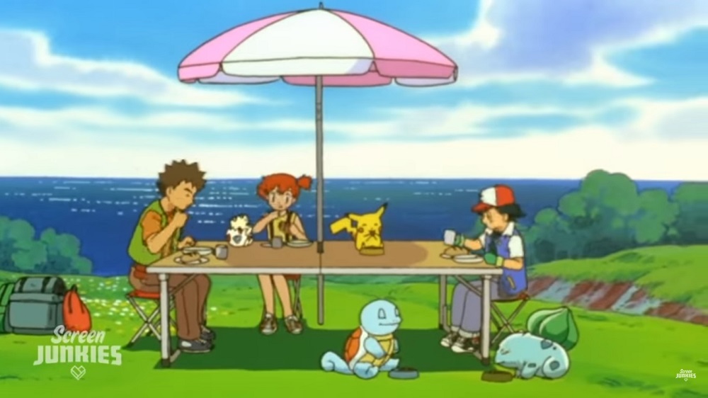 A screengrab from the Honest Trailer for u00e2u20acu02dcPokemon: The First Movieu00e2u20acu2122.
