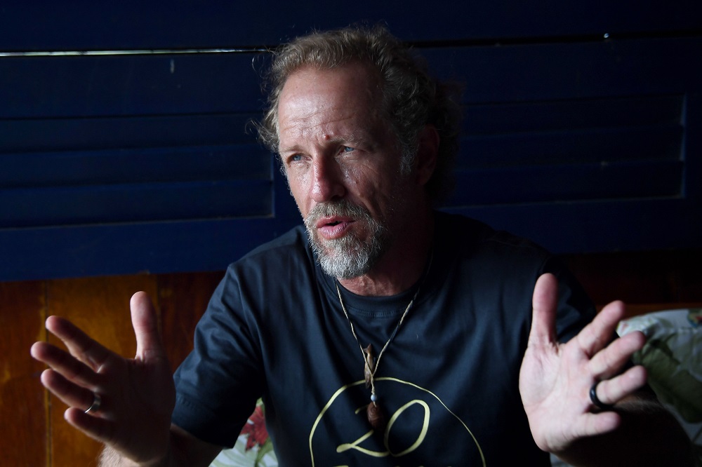 French bioacoustician and Michel Andre speaks during an interview with AFP at Uakari Floating Lodge, located inside the Mamiraua Reserve, Brazil's largest protected area, in Amazonas State April 24, 2019. u00e2u20acu201d AFP pic 