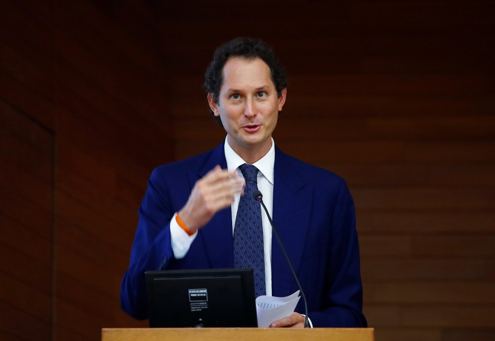 Fiat chairman John Elkann speaks during an event at the Bocconi University in Milan May 27, 2019. u00e2u20acu2022 Reuters pic