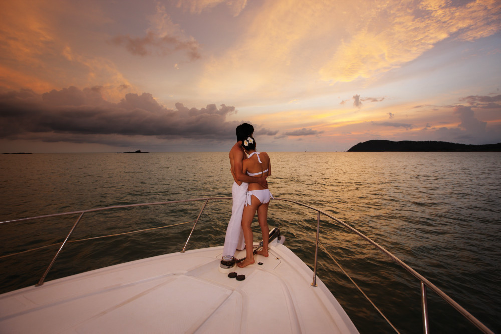 Hop onto the sunset cruise to watch the evening fades from burnt shades of orange into an inky black sky. — Picture courtesy of Resorts World Langkawi