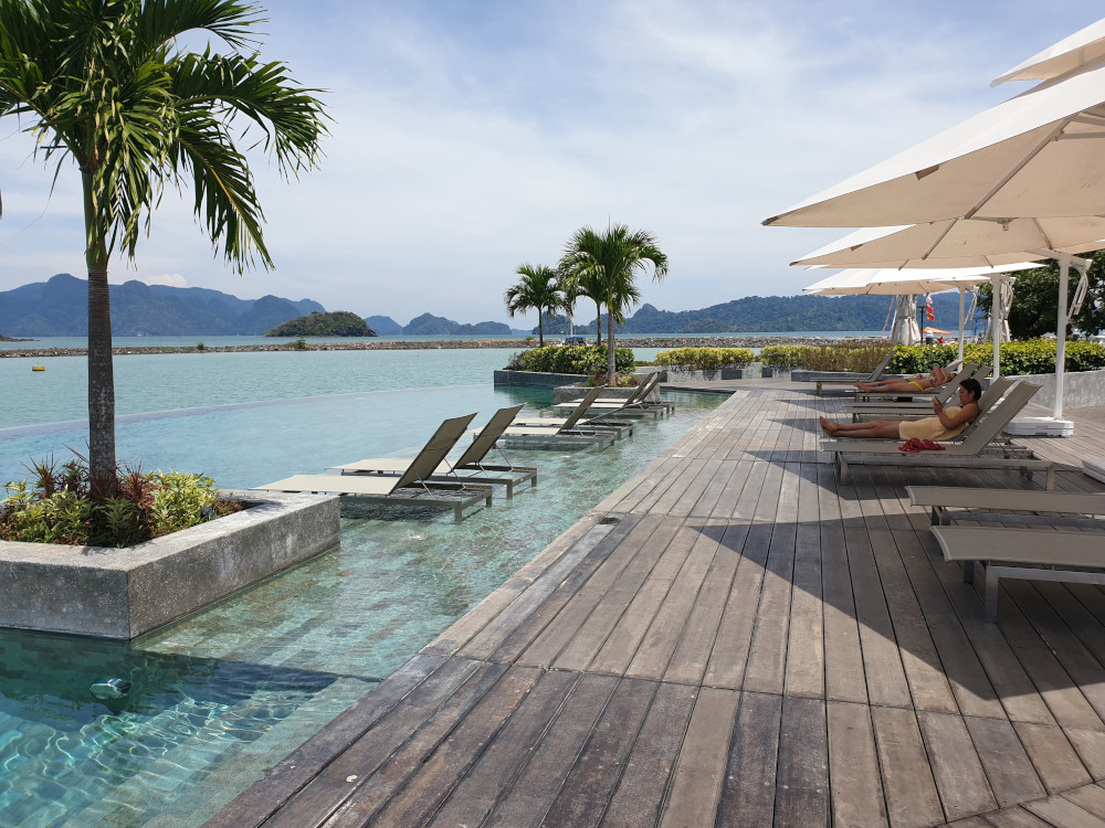 The resort features an infinity pool overlooking the Andaman Sea. — Picture courtesy of Resorts World Langkawi