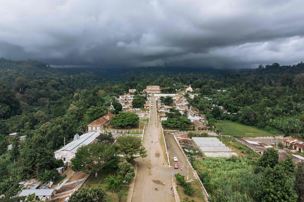 A picture taken on May 29, 2019 shows an aerial view of the abandoned roca Agostinho Neto, an abandoned cocoa plantation of Sao Tome and Principe. u00e2u20acu2022 AFP pic           