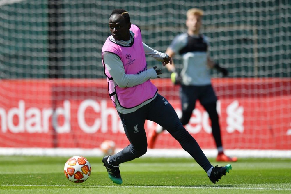 Liverpoolu00e2u20acu2122s Senegalese striker Sadio Mane takes part in a training session at the Melwood Training ground in Liverpool, northwest England on May 28, 2019. u00e2u20acu201d AFP pic
